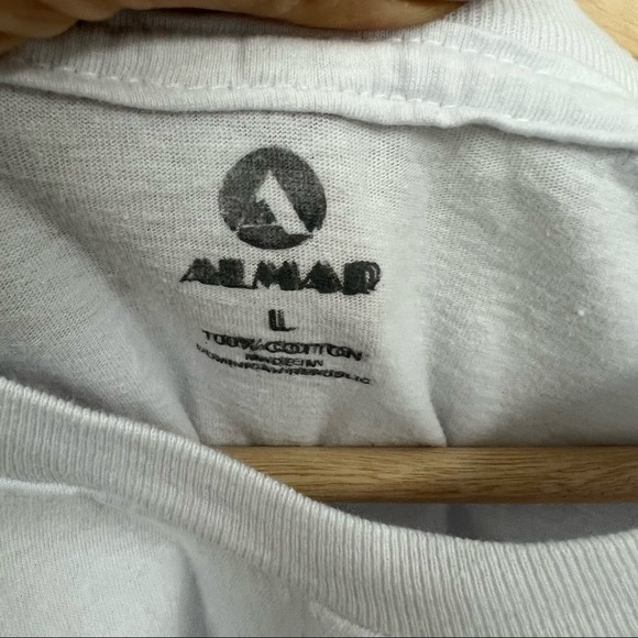 Punta Cana Republica Dominicana Lizard white graphic tee Sz L - Picture 4 of 7